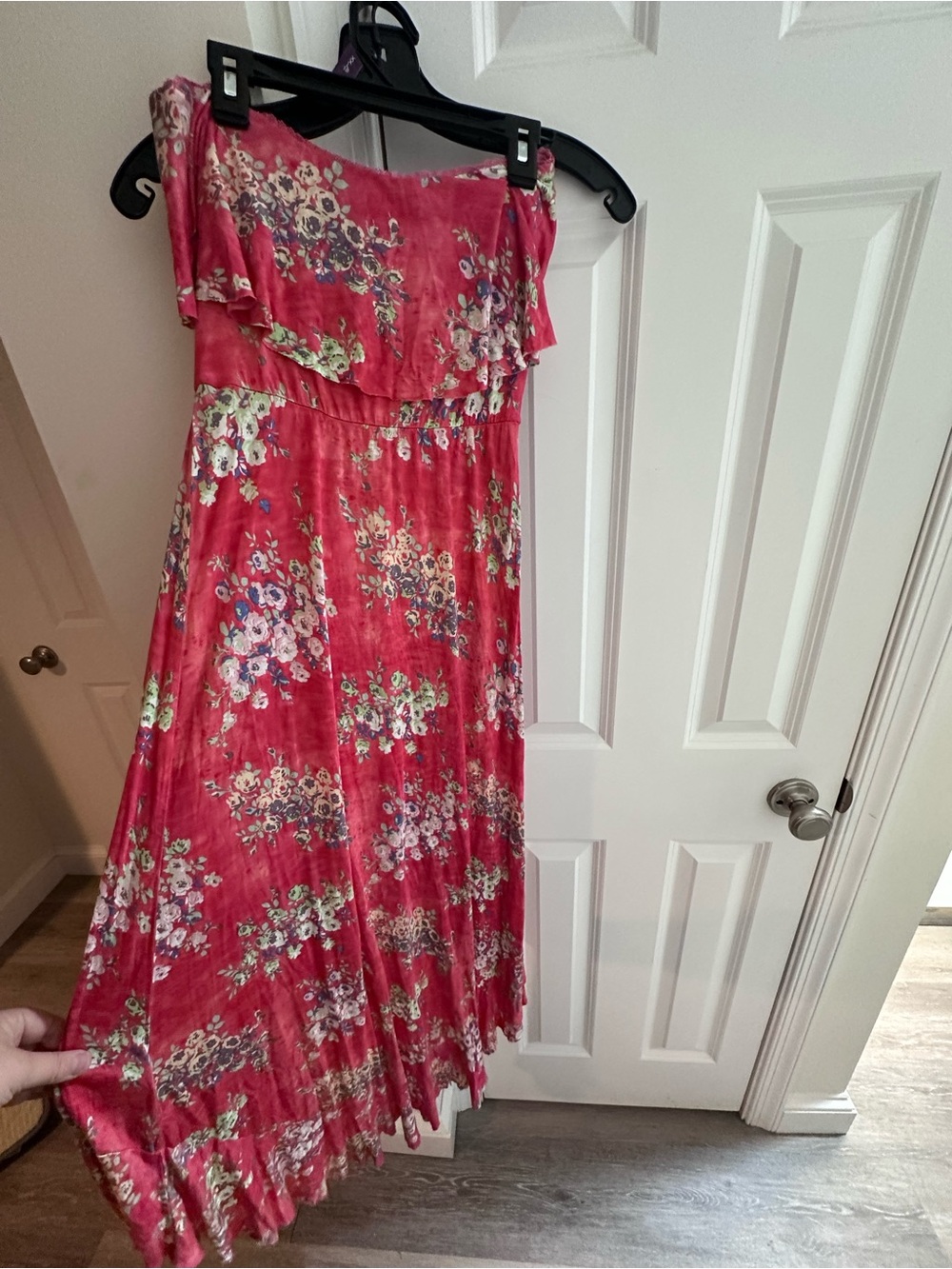 Hi-Low Ruffle Maxi dress